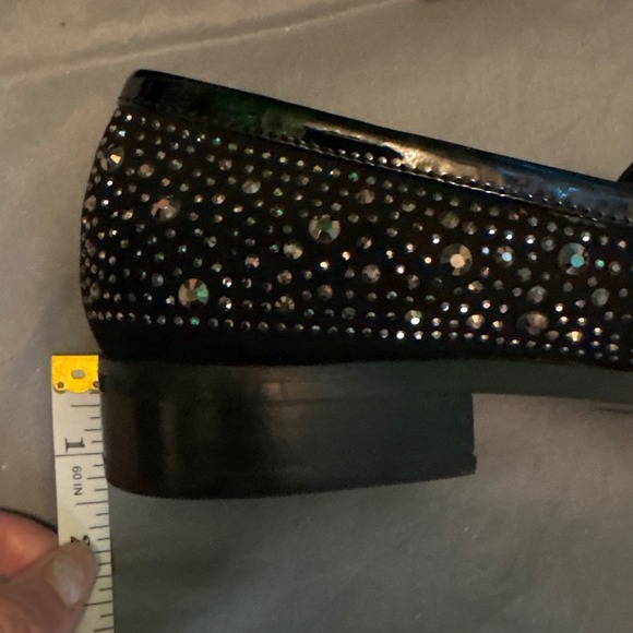 Aerosoles Black Rhinestone Studded East End Memory Foam Loafers, Size 7 - Picture 10 of 10